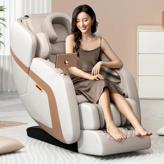 Étiquette personnalisée OEM gros luxe automatique électrique luxe Ghe Massage famille soins de santé 3D chaise de Massage zéro gravité 4D